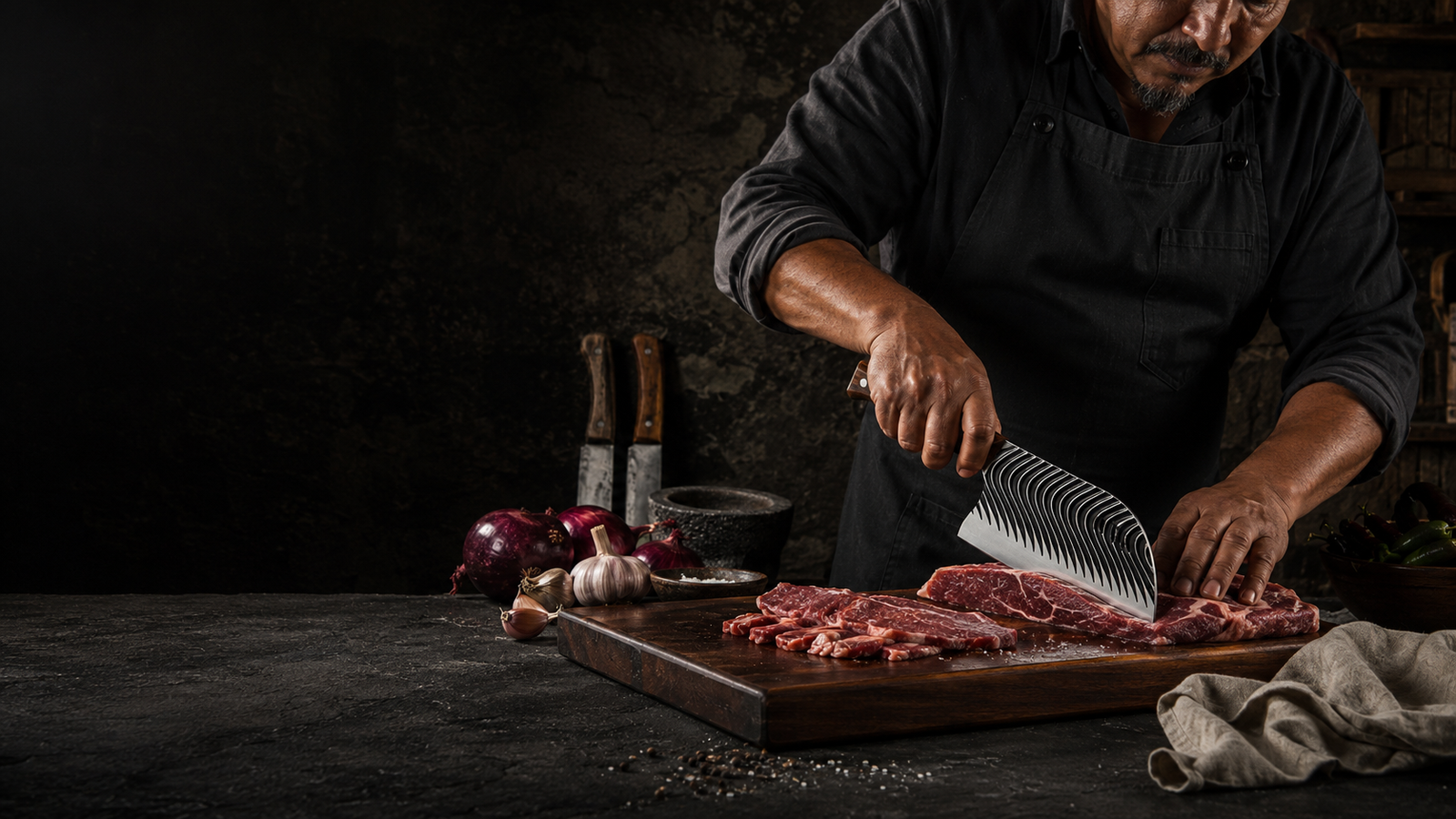 Cuchillo Grande Chef Cocina Carne