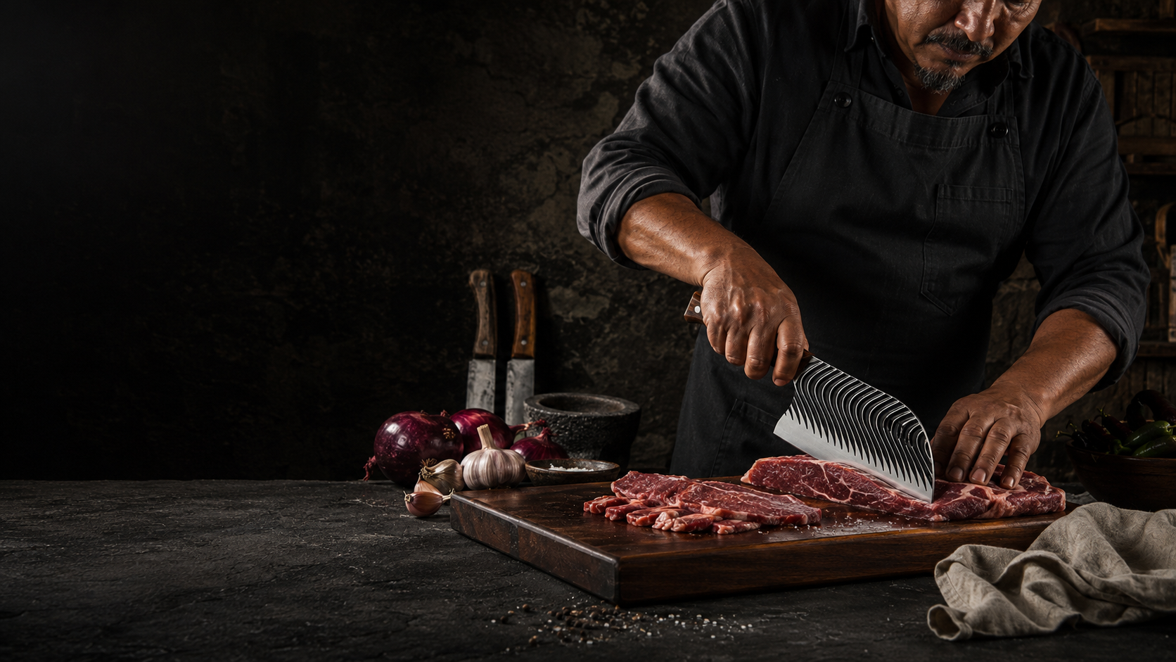 Cuchillo Grande Chef Cocina Carne